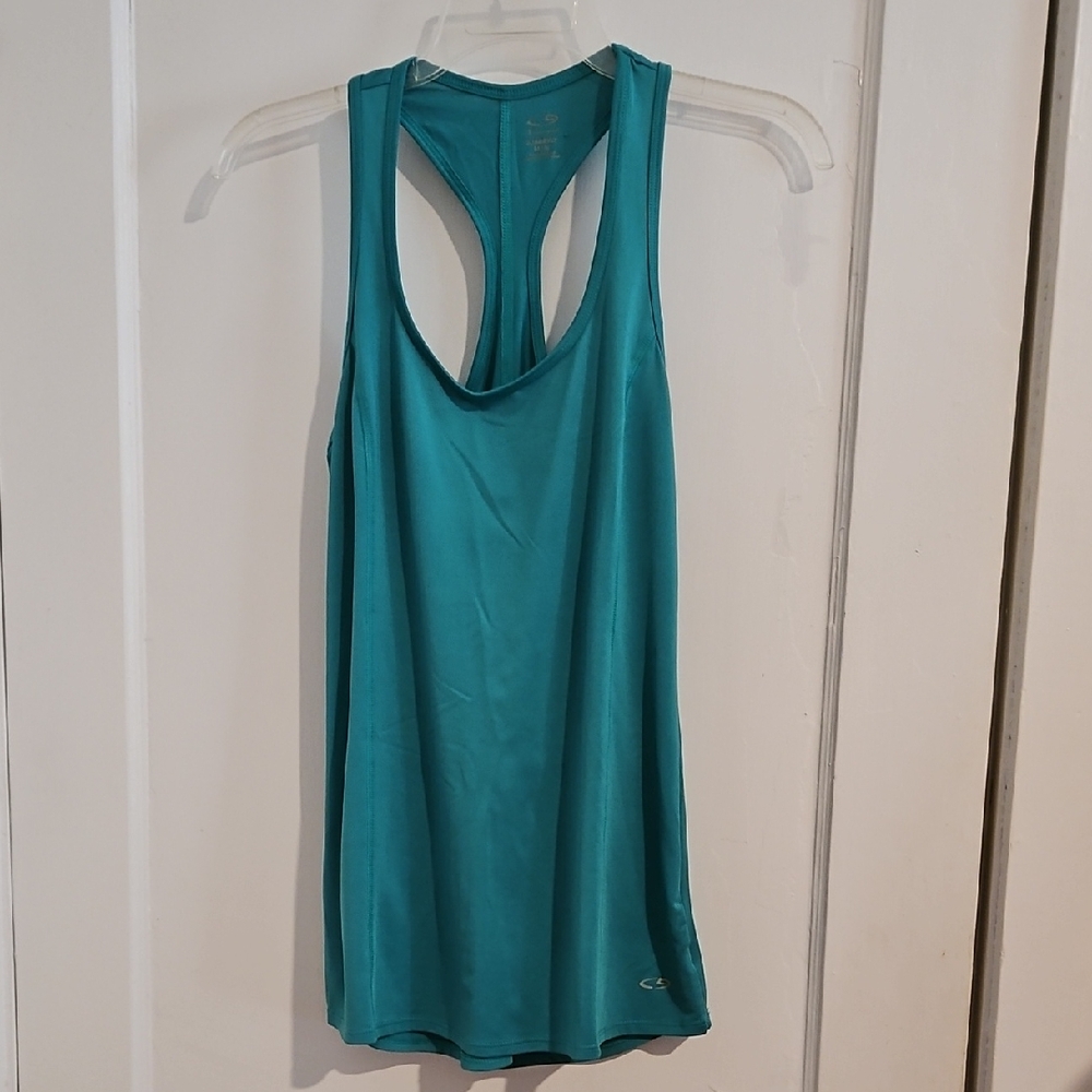 Champion Women's Bright Green Duodry Racerback Tank Top Size Medium